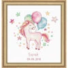 Luca-S Unicorn Birth Record Counted Cross-Stitch Kit 2 Luca-S Unicorn Birth Record Counted Cross-Stitch Kit -Prym Clover Shop 050473 38637.1693400782