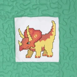 Herrschners Jurassic Kid's Quilt Blocks Stamped Cross-Stitch -Prym Clover Shop 050486 3 41640.1693400822