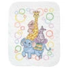 Baby By Herrschners Zoo Stack Baby Quilt Stamped Cross-Stitch Kit -Prym Clover Shop 050492 78780.1693400835
