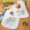 Baby By Herrschners Boho Rainbow Unicorn Baby Bibs Stamped Cross-Stitch Kit 1 Baby By Herrschners Boho Rainbow Unicorn Baby Bibs Stamped Cross-Stitch Kit -Prym Clover Shop 050527 26984.1693400914