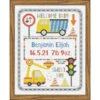 Herrschners Construction Crew Birth Record Counted Cross-Stitch Kit -Prym Clover Shop 050567 93653.1693401023