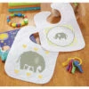 Herrschners Elephant Parade Bibs Stamped Cross-Stitch Kit 1 Herrschners Elephant Parade Bibs Stamped Cross-Stitch Kit -Prym Clover Shop 050575 78682.1693401045
