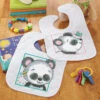 Herrschners Playful Pandas Bibs Stamped Cross-Stitch Kit -Prym Clover Shop 050590 77640.1693401079