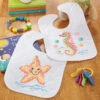 Herrschners MerKitten Baby Bibs Stamped Cross-Stitch Kit -Prym Clover Shop 050595 78906.1693401096