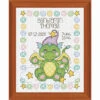 Baby By Herrschners Sleepy Dragons Birth Record Counted Cross-Stitch Kit -Prym Clover Shop 050603 91568.1693401119