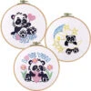 Craftways Panda Baby Hoop Set Stamped Embroidery -Prym Clover Shop 050629 70301.1693401191