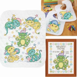 Baby By Herrschners Sleepy Dragons Set