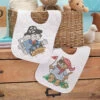 Baby By Herrschners Pirate Voyage Baby Bibs Stamped Cross-Stitch Kit -Prym Clover Shop 051382 01863.1693401335