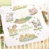 Herrschners Hello Sunshine & Farm Animals Baby Quilt Stamped Cross-Stitch -Prym Clover Shop 052122 86068.1693401378