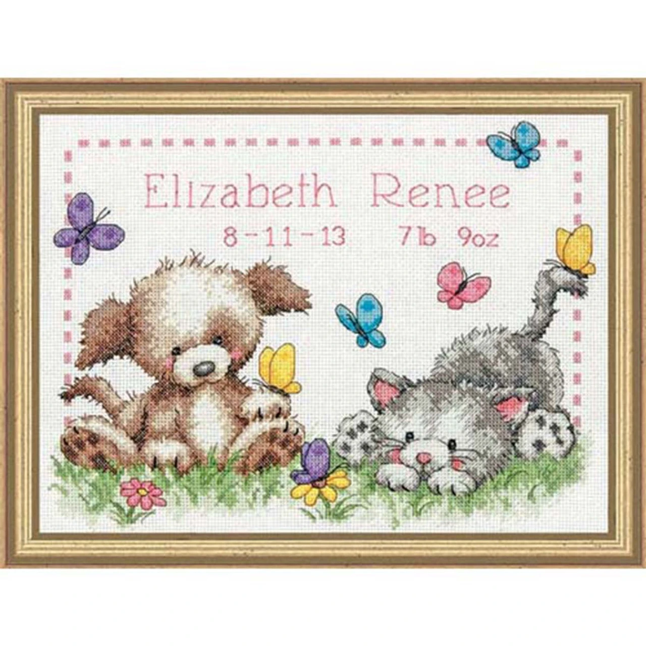 Dimensions Pet Friends Birth Record Counted Cross-Stitch Kit 3 Dimensions Pet Friends Birth Record Counted Cross-Stitch Kit