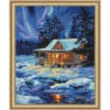 Dimensions Winter Sky Cabin Needlepoint Kit 2 Dimensions Winter Sky Cabin Needlepoint Kit -Prym Clover Shop 060072 43878.1693401693