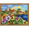 Orchidea Landscape With Pansies Needlepoint Canvas -Prym Clover Shop 060143 71671.1693401713