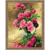 Orchidea Pink Roses In Glass Vase Needlepoint Canvas -Prym Clover Shop 060181 62246.1693401718
