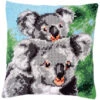 Vervaco Koala With Baby Pillow Cover Needlepoint Kit -Prym Clover Shop 060659 59424.1693402103
