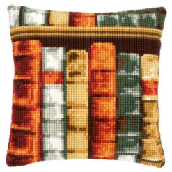 Vervaco Cross Stitch Cushion Books Needlepoint Kit