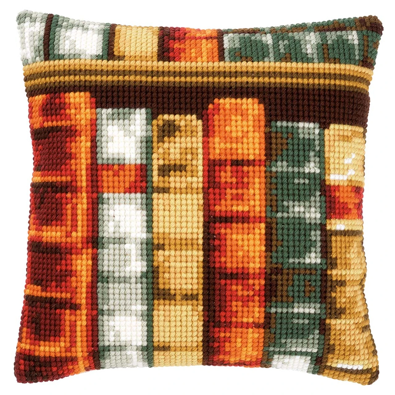 Vervaco Cross Stitch Cushion Books Needlepoint Kit 3 Vervaco Cross Stitch Cushion Books Needlepoint Kit