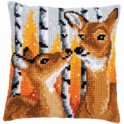 Vervaco Deer II Pillow Cover Needlepoint Kit