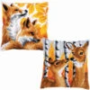 Vervaco Deer II & Fox II Pillow Cover Set Needlepoint -Prym Clover Shop 061162 18581.1693402384