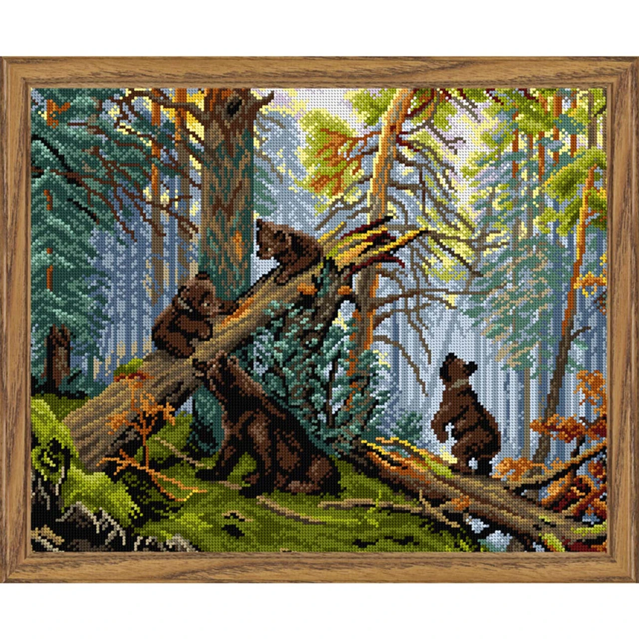 Orchidea Morning In The Pine Tree Forest Needlepoint Canvas 3 Orchidea Morning In The Pine Tree Forest Needlepoint Canvas