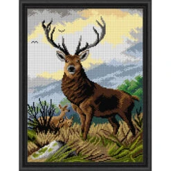 Orchidea Majestic Buck Needlepoint Canvas