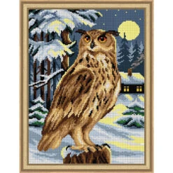 Orchidea Night Hunting Needlepoint Canvas