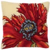 Collection D'Art Extravagante Poppy Pillow Cover Needlepoint Kit -Prym Clover Shop 065167 27629.1693402717