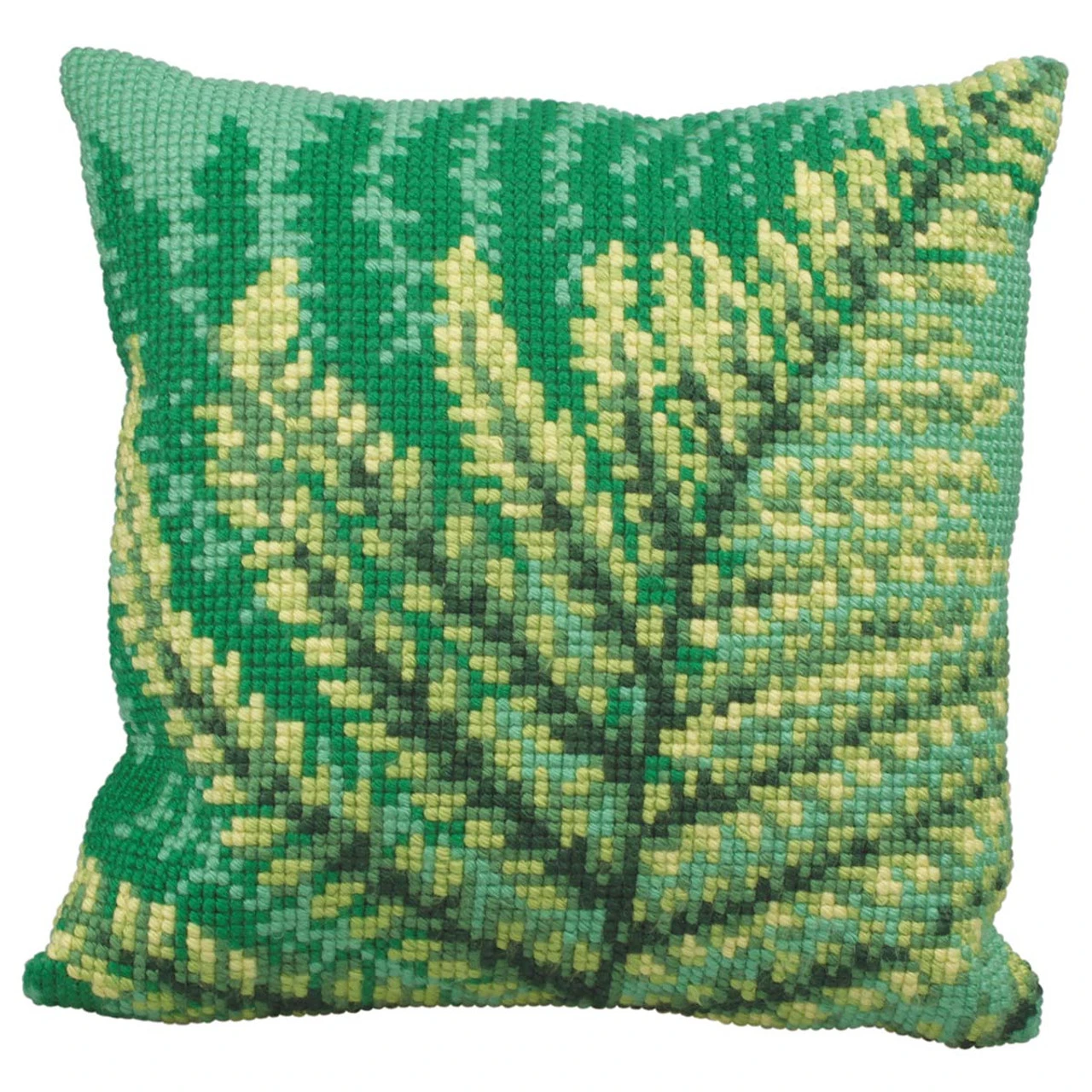 Collection D'Art Green Fern Pillow Cover Needlepoint Kit 3 Collection D'Art Green Fern Pillow Cover Needlepoint Kit
