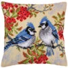 Collection D'Art Blue Jays Pillow Cover Needlepoint Kit -Prym Clover Shop 065238 67756.1693402746