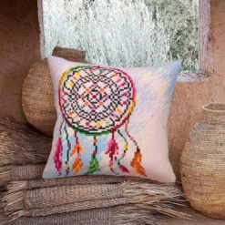 Collection D'Art Dreamcatcher Pillow Cover Needlepoint Kit -Prym Clover Shop 065365 3 52709.1693402840