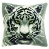 Orchidea White Tiger Pillow Needlepoint Kit -Prym Clover Shop 069531 38414.1693403166