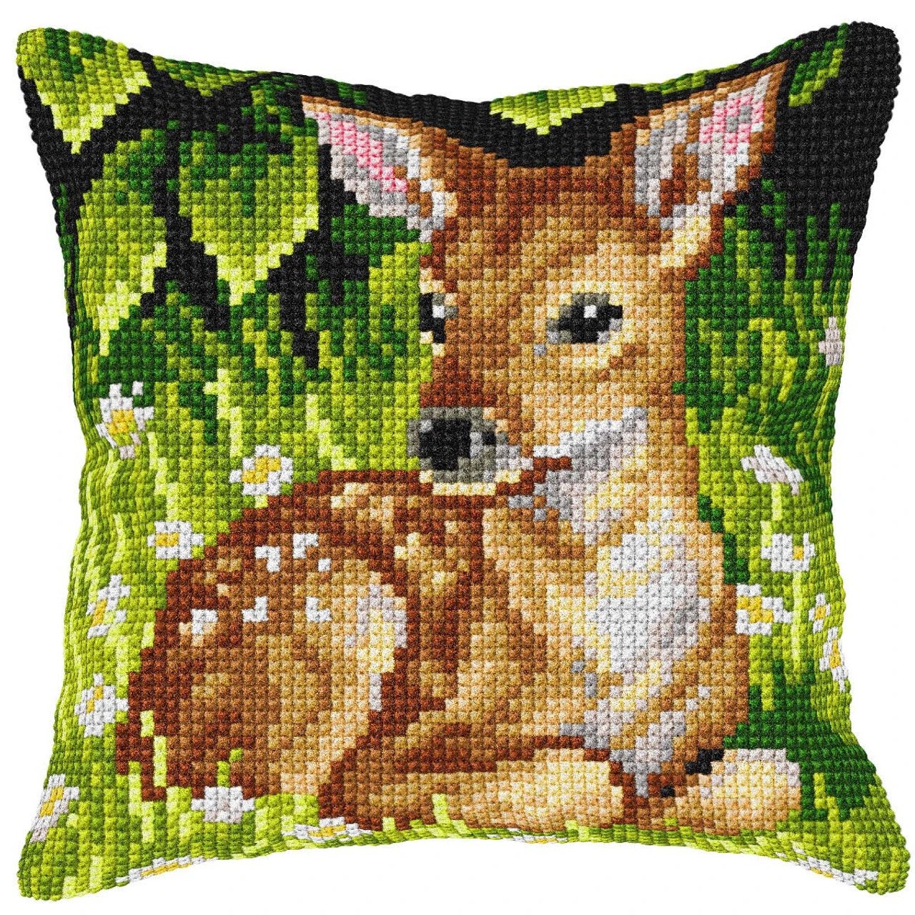 Orchidea Roe-deer Pillow Needlepoint Kit 3 Orchidea Roe-deer Pillow Needlepoint Kit
