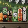 Herrschners Halloween Mantel Sitters Plastic Canvas Kit -Prym Clover Shop 170529 92328.1693417325