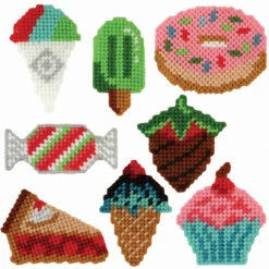 Herrschners Summer Treats Magnets Plastic Canvas Kit