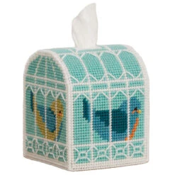 Herrschners Birdcage Tissue Box Plastic Canvas Kit -Prym Clover Shop 270665 2 76891.1693433711