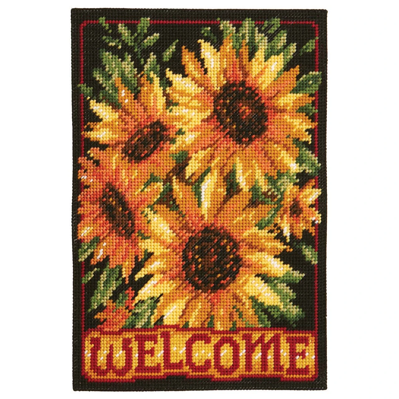 Herrschners Welcoming Sunflowers Wall Hanging Plastic Canvas Kit 3 Herrschners Welcoming Sunflowers Wall Hanging Plastic Canvas Kit