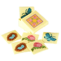 Herrschners Spring Welcome Coasters Plastic Canvas Kit