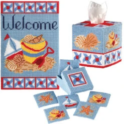 Herrschners Summer Welcome Set Plastic Canvas