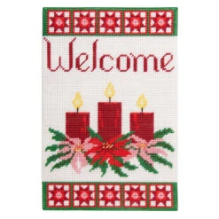 Herrschners Winter Welcome Wall Hanging Plastic Canvas Kit