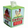 Herrschners Farm Fresh Tissue Box Plastic Canvas Kit -Prym Clover Shop 270709 68408.1693433844
