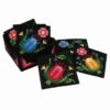 Herrschners Folk Art Floral Coasters With Holder Plastic Canvas Kit 1 Herrschners Folk Art Floral Coasters With Holder Plastic Canvas Kit -Prym Clover Shop 271246 55368.1693434186