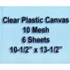 10-Mesh Clear Plastic Canvas Sheets, Set Of 6 -Prym Clover Shop 275442 12890.1693434328