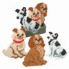 Herrschners Dog Lover Coasters With Holder Plastic Canvas Kit 1 Herrschners Dog Lover Coasters With Holder Plastic Canvas Kit -Prym Clover Shop 279117 78205.1693434417