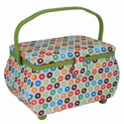 Prym Sewing Basket-Circle Pattern