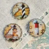 My Big Toe Designs Lighthouses Needle Minder Set Accessory