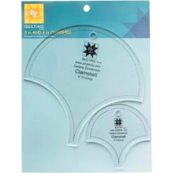 Boye EZ 3" & 6" Clam Quilting Template -Prym Clover Shop 320624 2 45023.1698870969