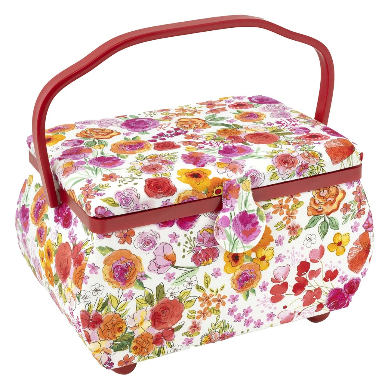 Prym Consumer USA Blue Floral Sewing Basket Accessory 3 Prym Consumer USA Blue Floral Sewing Basket Accessory