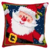 Vervaco Father Christmas Pillow Cover Needlepoint Kit -Prym Clover Shop 528725 55074.1693461247