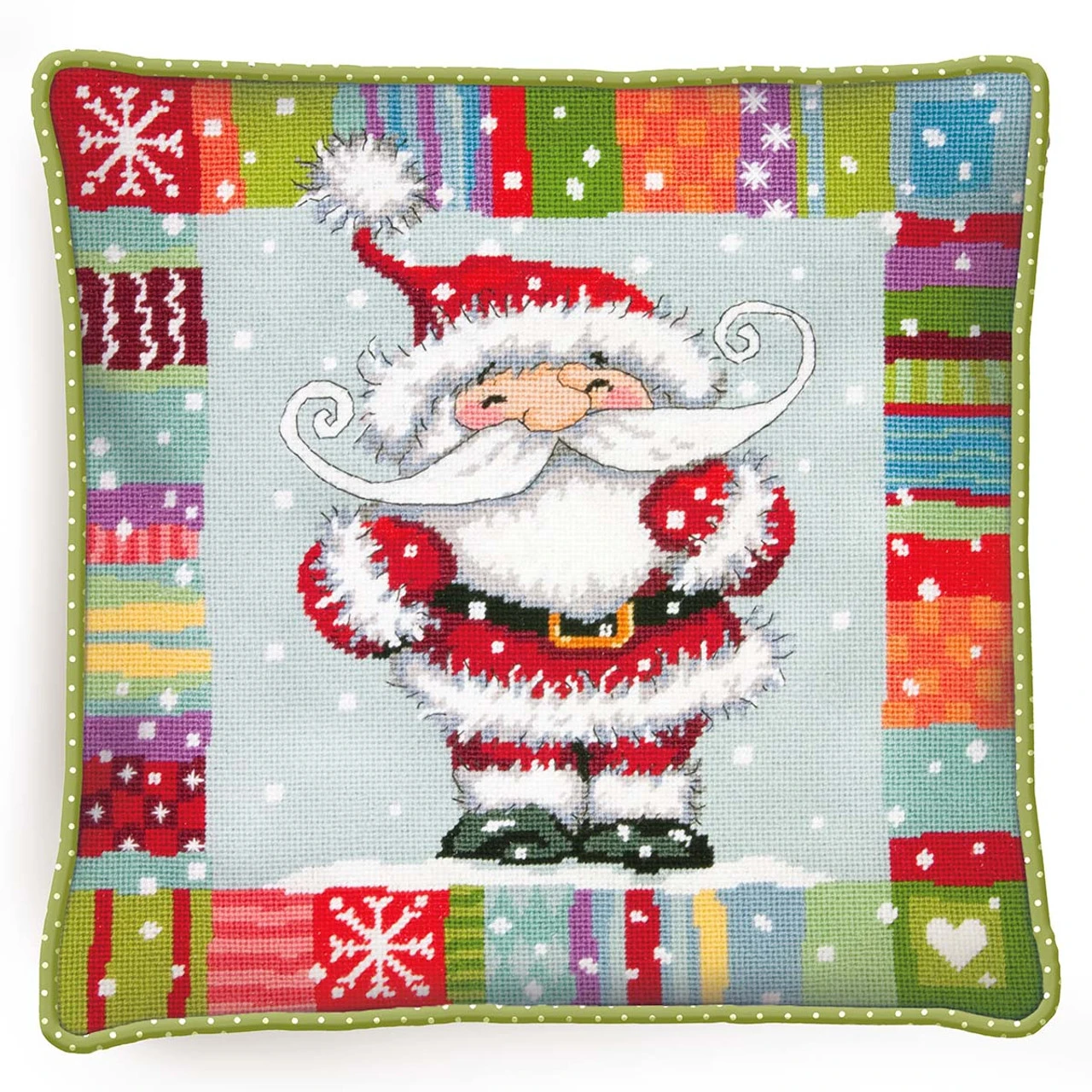 Dimensions Patterned Santa Needlepoint Kit 4 Dimensions Patterned Santa Needlepoint Kit - Image 2