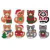 Herrschners Christmas Kittens Ornaments Plastic Canvas Kit -Prym Clover Shop 570309 71401.1693466934