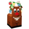 Herrschners Santa's Reindeer Tissue Box Plastic Canvas Kit -Prym Clover Shop 570466 37145.1693467078